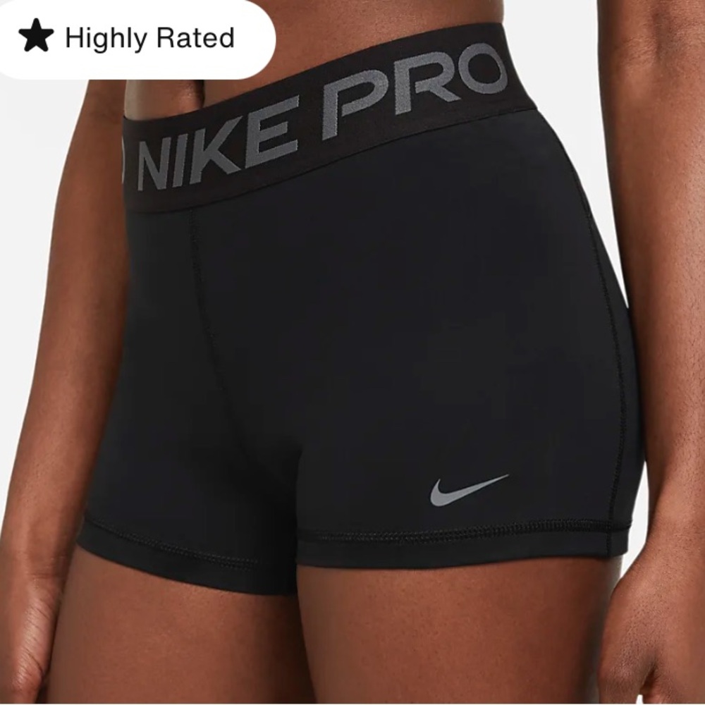 * Nike Pro Dri-Fit Women's 3" Shorts black grey size L